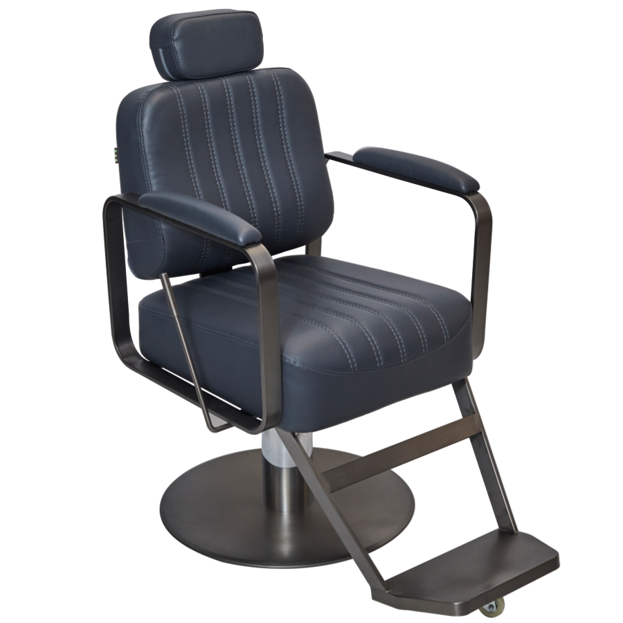 The Lexi Reclining Chair - Midnight Blue & Graphite by BEC
