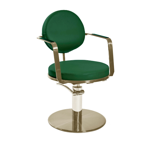 salon chair green