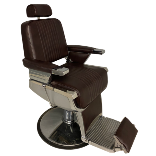 CL17D - Brown Kansas Barber Chair by BEC | Salon Equipment Centre