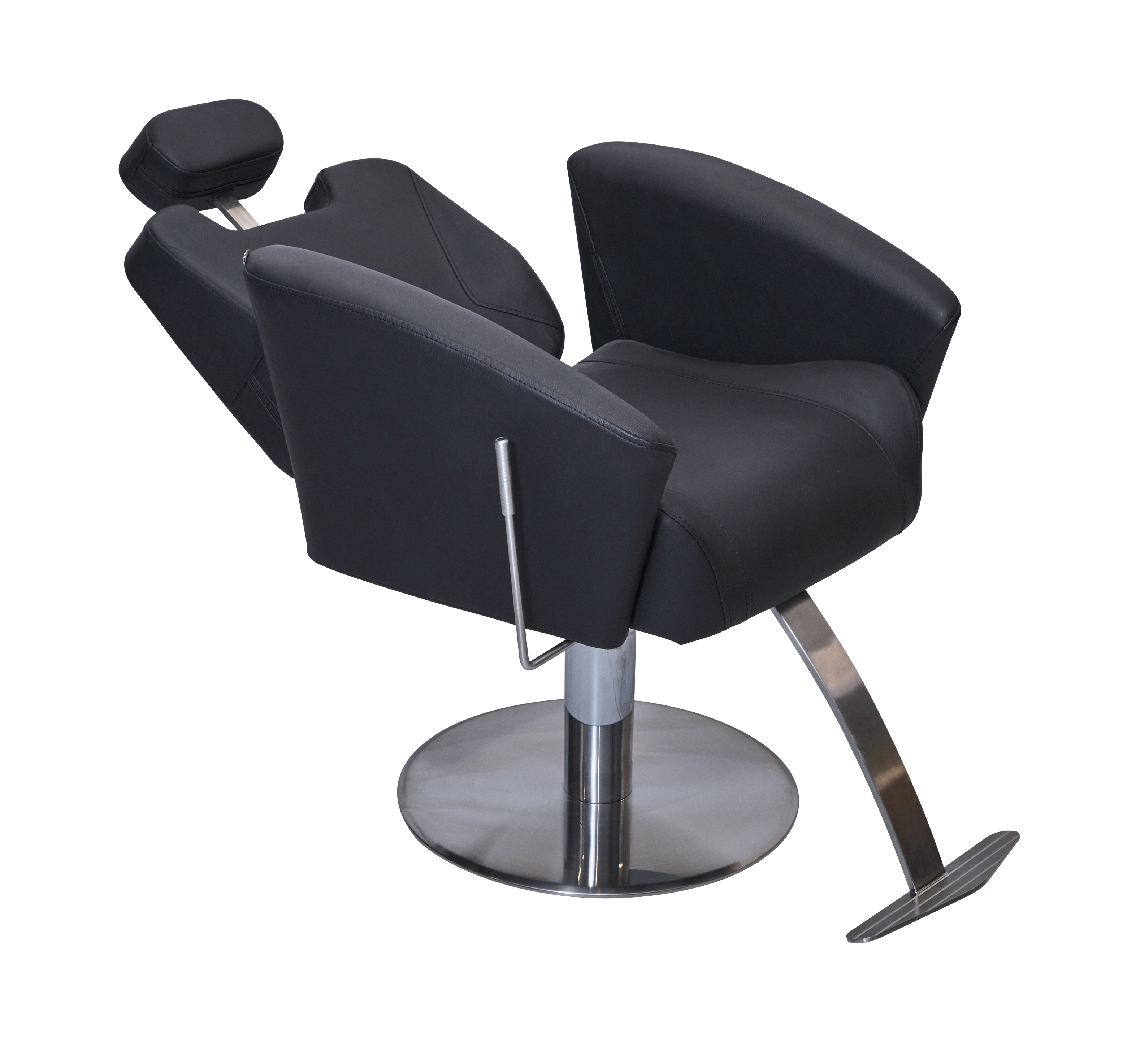 Black Adelphi Reclining Salon Styling Chair by SEC