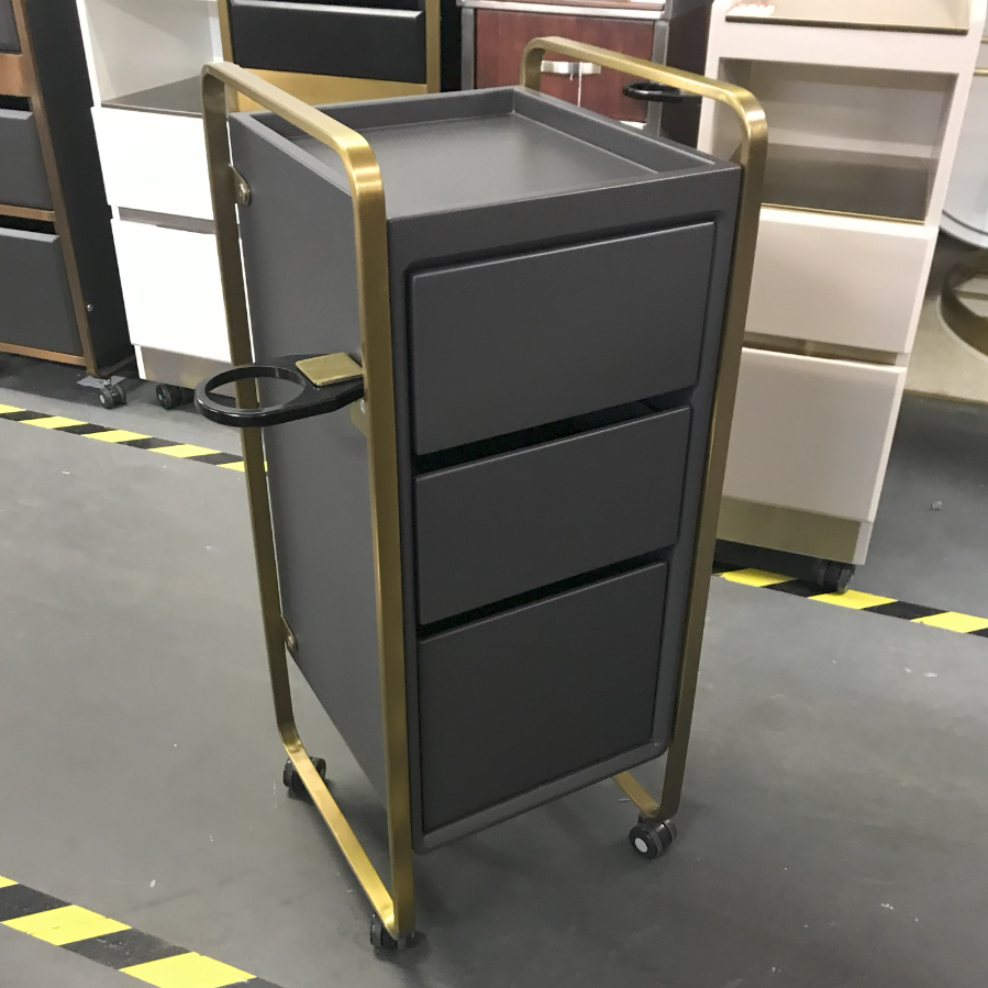 CL21D - Charcoal & Gold Trolley by SEC- CLEARANCE