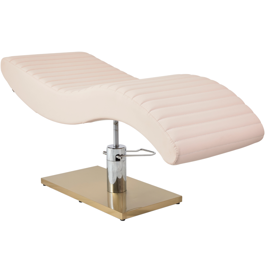 The Hourglass Lash Bed with Height Adjustable Pump - Pink & Gold by SEC