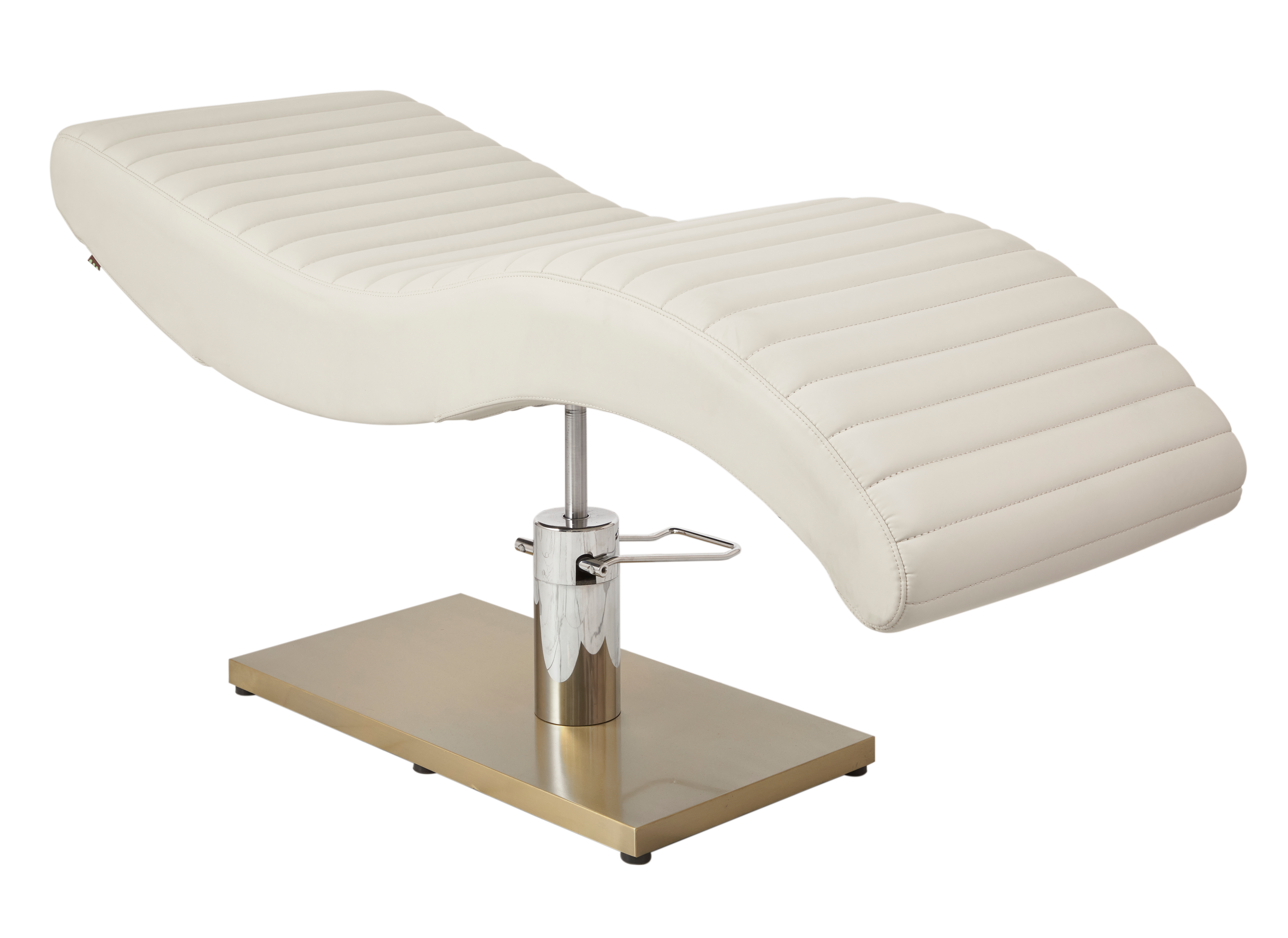 The Hourglass Lash Bed with Height Adjustable Pump - Ivory & Gold by SEC