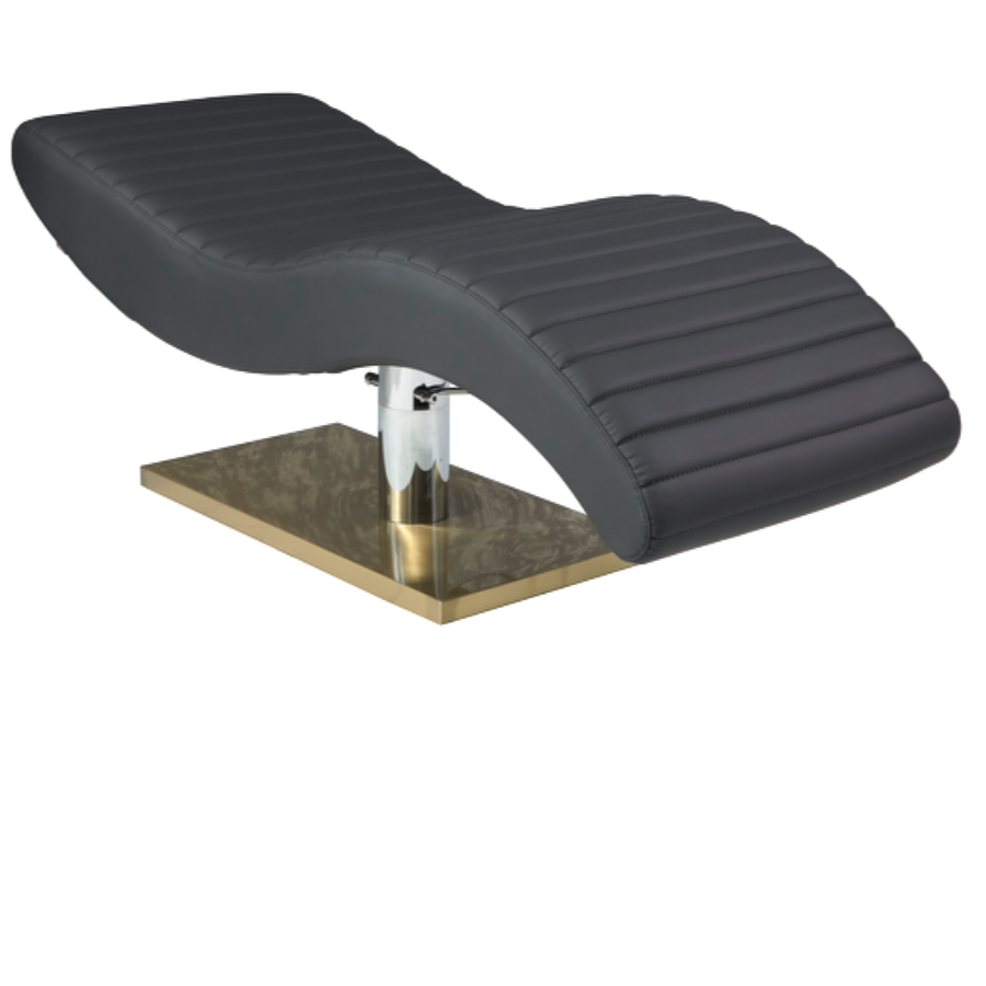 The Hourglass Lash Bed with Height Adjustable Pump - Black & Gold by SEC