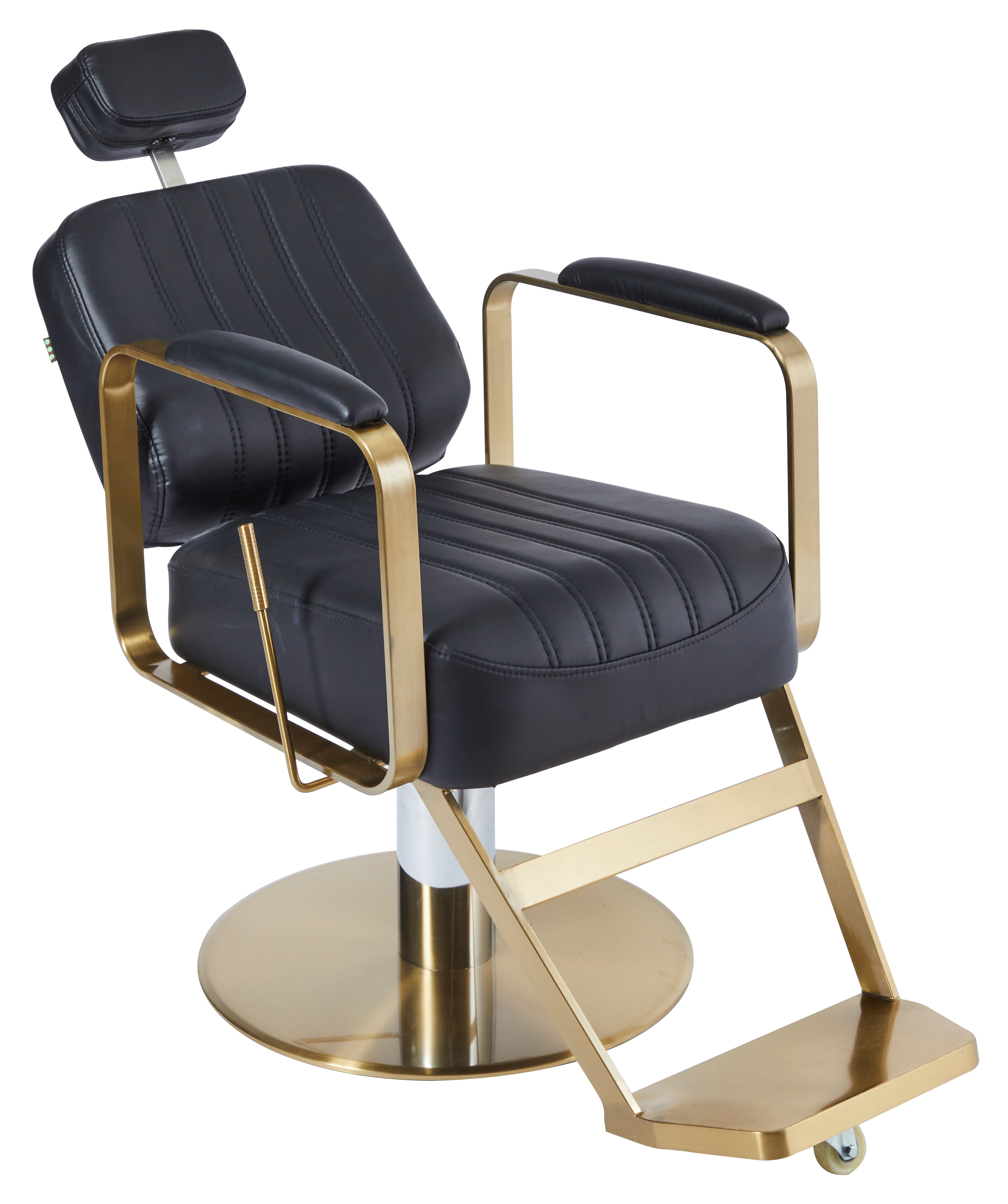 The Lexi Reclining Chair - Black & Gold  by SEC