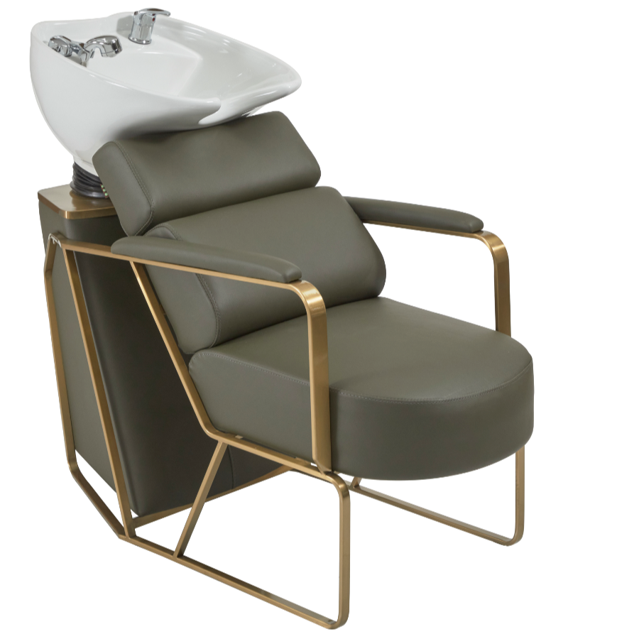 The Rosie Salon Backwash Unit - Khaki & Gold by SEC