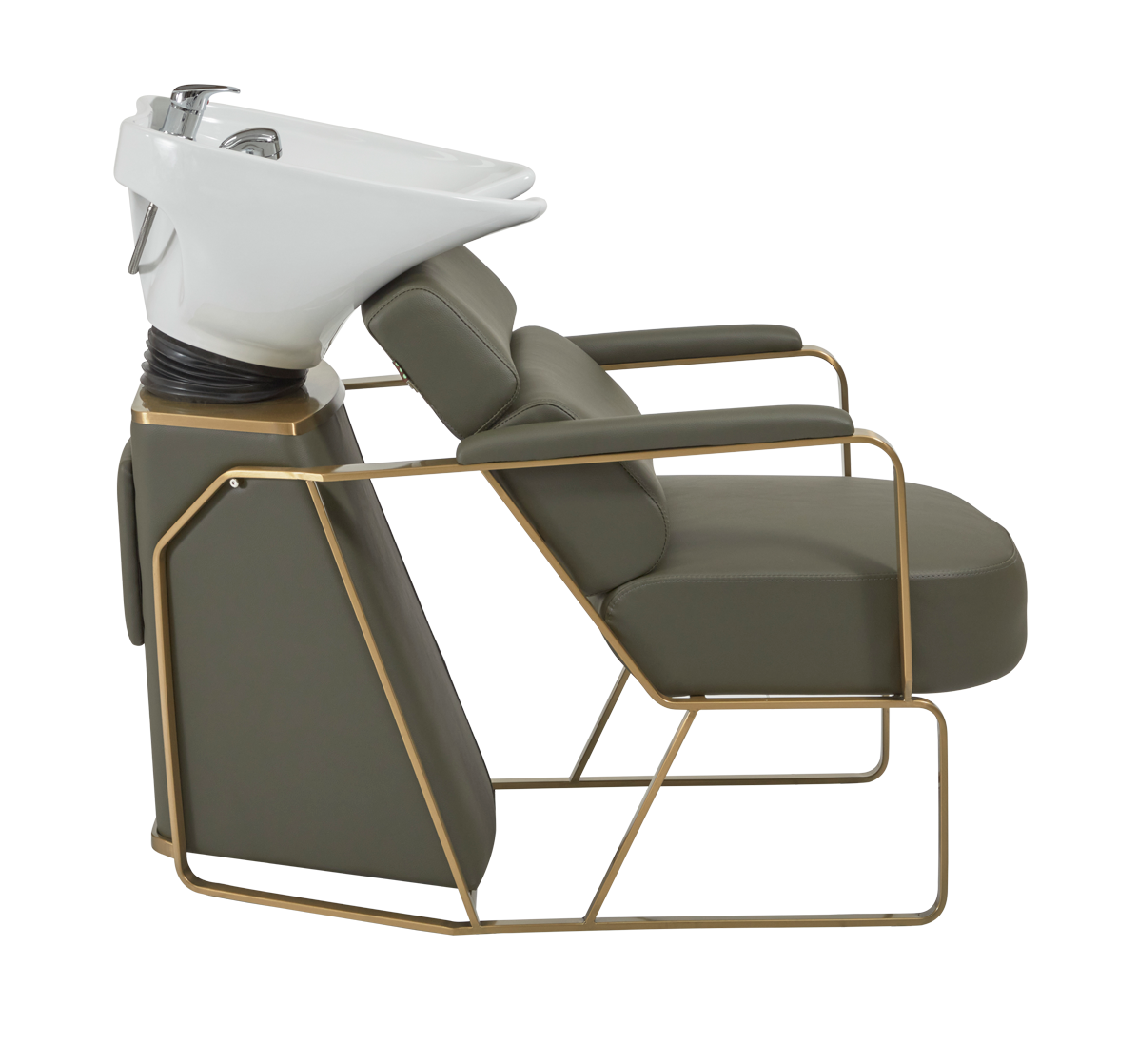 The Rosie Salon Backwash Unit - Khaki & Gold by SEC