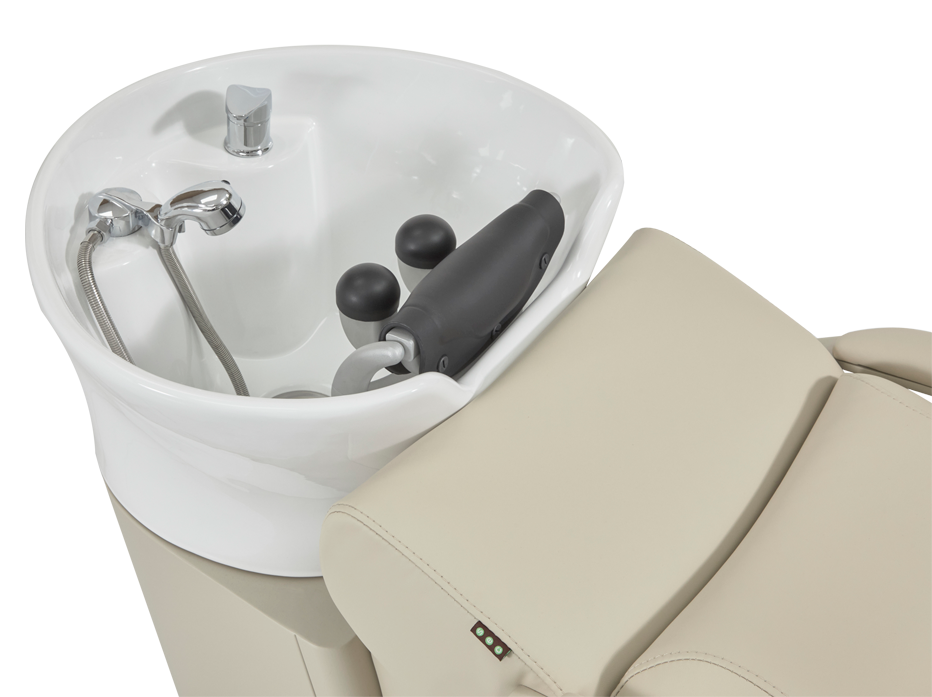 The Levi Laydown Salon Backwash Unit - Painted Ivory by SEC