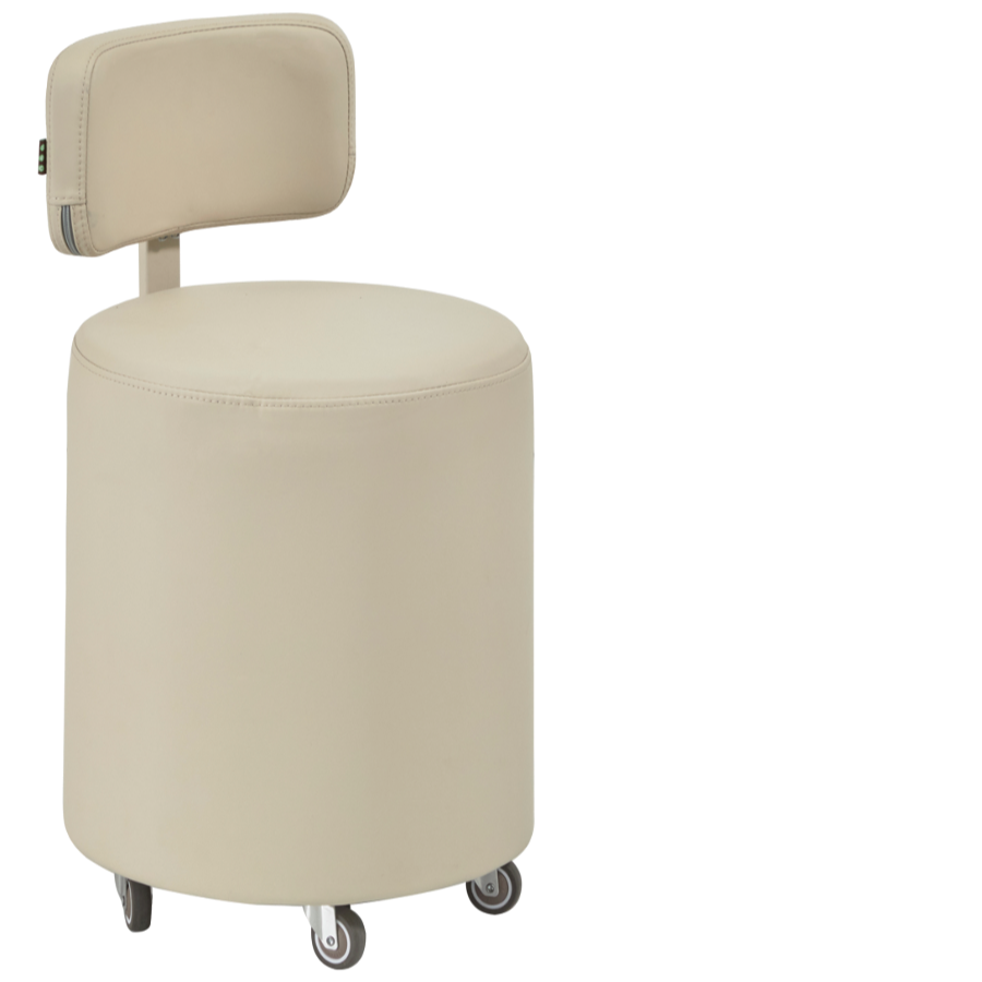 The Cami Salon Stool without Arms - Painted Ivory by SEC