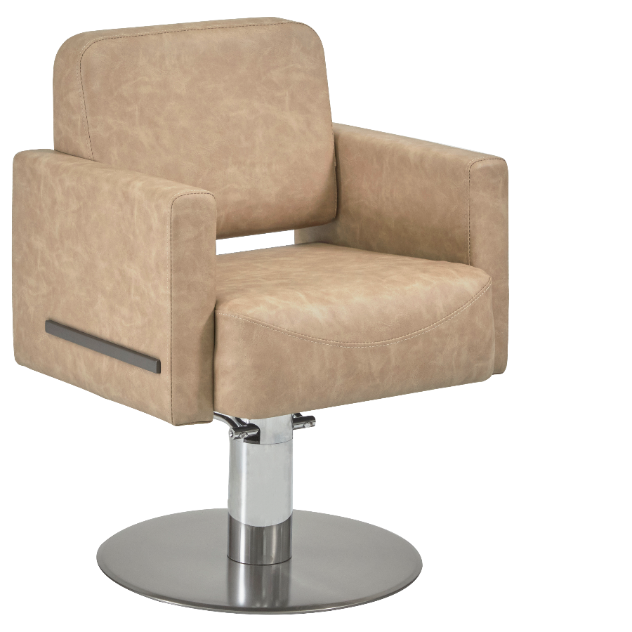 The Daisi Salon Styling Chair - Mottled Fudge & Matte Graphite by SEC