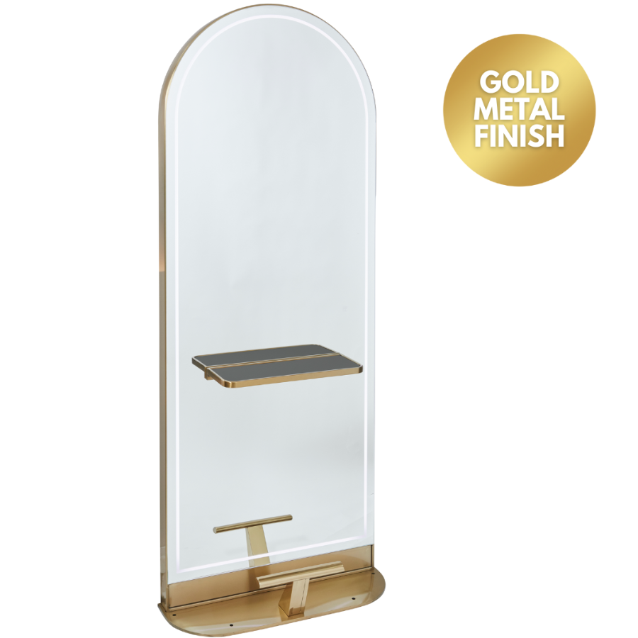 The Milan Freestanding Styling Unit  - Gold by SEC