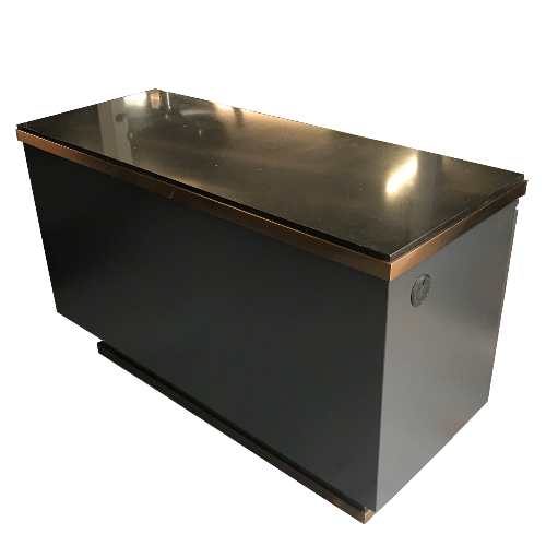 Dark Charcoal Copper Canterbury Salon Reception Desk By Sec