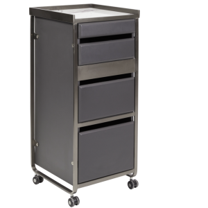 The Diamond Salon Trolley - Charcoal Black & Graphite by SEC