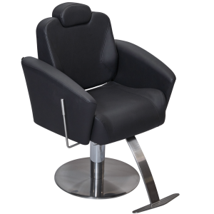 Black Adelphi Reclining Salon Styling Chair by SEC