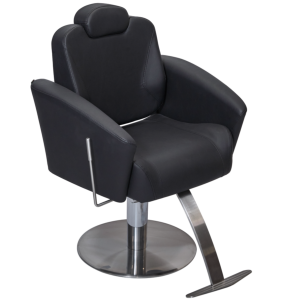 Black Adelphi Reclining Salon Styling Chair by SEC