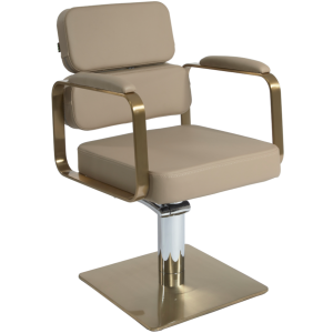 The Rosie Salon Styling Chair - Caramel & Gold by SEC