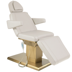 The Cassi Beauty Chair - Ivory & Gold by SEC