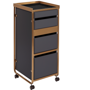 The Diamond Salon Trolley - Charcoal & Copper by SEC