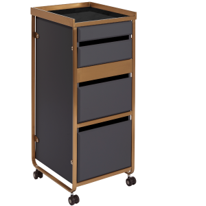 The Diamond Salon Trolley - Charcoal & Copper by SEC