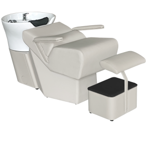 The Levi Laydown Salon Backwash Unit - Painted Ivory by SEC