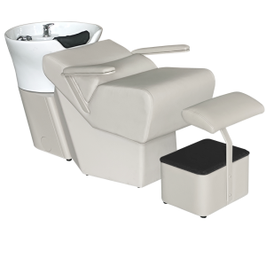 The Levi Laydown Salon Backwash Unit - Painted Ivory by SEC