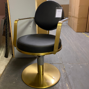 CL33X - The Poppi Salon Styling Chair - Black & Gold by SEC - CLEARANCE