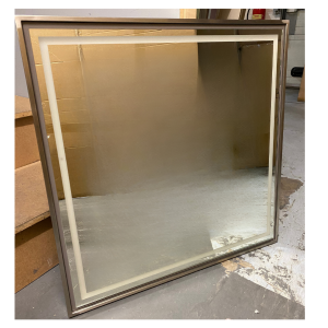 CL13C - Silver Square Mirror by SEC