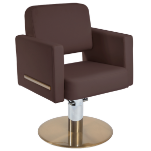 The Daisi Salon Styling Chair - Walnut & Copper by SEC