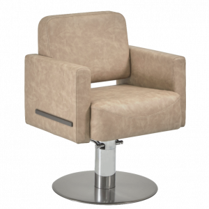 The Daisi Salon Styling Chair - Mottled Fudge & Matte Graphite by SEC