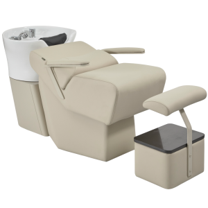 The Levi Laydown Salon Backwash Unit - Painted Ivory by SEC