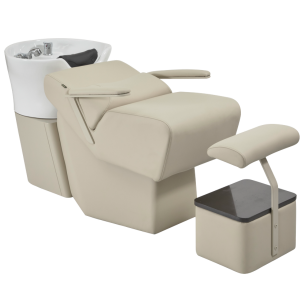 The Levi Laydown Salon Backwash Unit - Painted Ivory by SEC