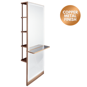 The Madrid Styling Unit with Storage and Shelf - Copper by SEC