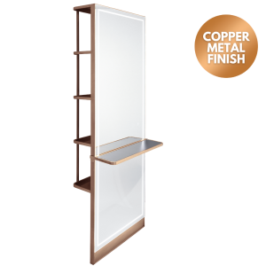 The Madrid Styling Unit with Storage and Shelf - Copper by SEC