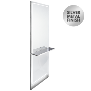 The Madrid Styling Unit with Shelf - Silver by SEC