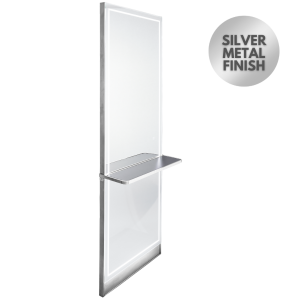 The Madrid Styling Unit with Shelf - Silver by SEC