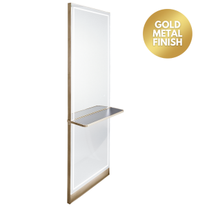 The Madrid Styling Unit with Shelf - Gold by SEC