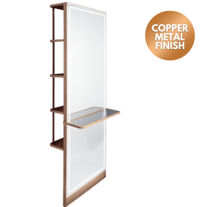 The Madrid Styling Unit with Storage and Shelf - Copper by SEC