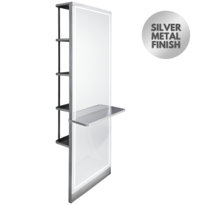 The Madrid Styling Unit with Storage and Shelf - Silver by SEC