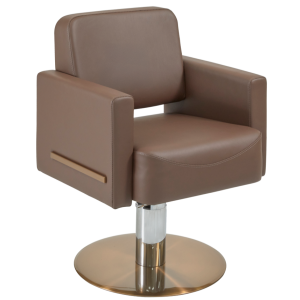 The Daisi Salon Styling Chair - Walnut & Copper by SEC